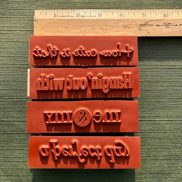 Stampin’ Up Me & My, A Perfect Day, Hangin' Out With, How Cute Wooden Stamps - Picture 4 of 6